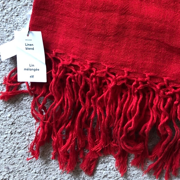 H&M Linen Blend Scarf.NWT. - Picture 2 of 2